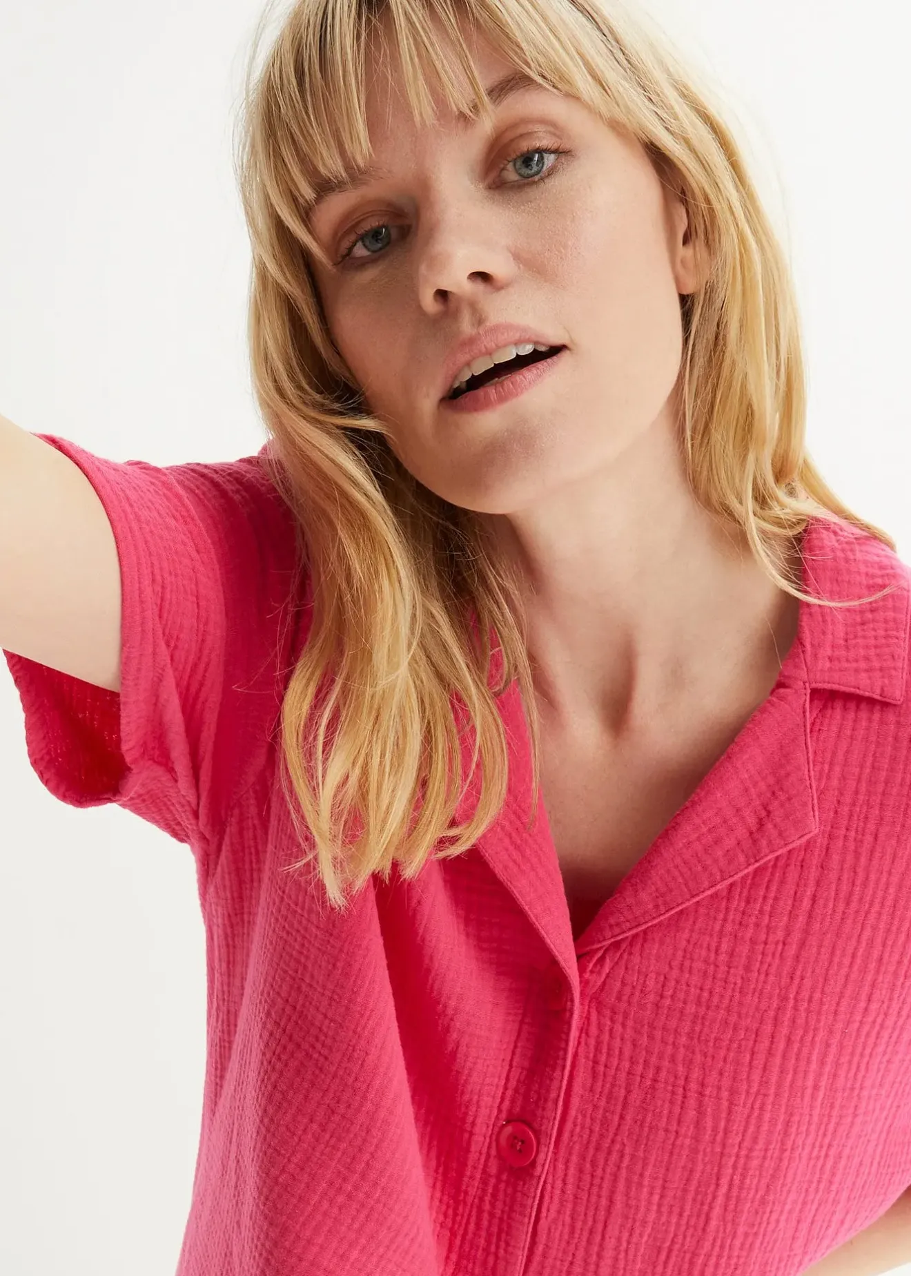 bonprix Chemisier en gaze de coton|Femme Chemisiers