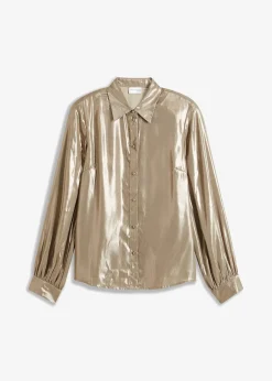 bonprix Chemisier en satin brillant|Femme Chemisiers