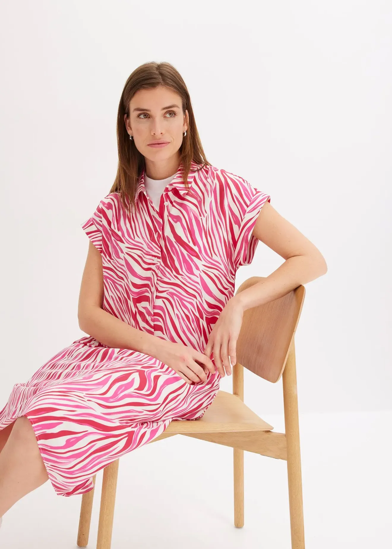 Femme bonprix Deux Pièces & Ensembles|Chemisiers|Chemisier en satin fluide