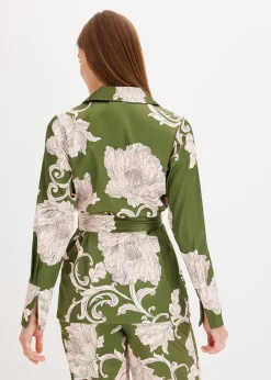 bonprix Chemisier en satin fluide|Femme Chemisiers