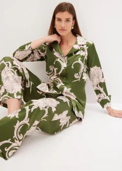 bonprix Chemisier en satin fluide|Femme Chemisiers