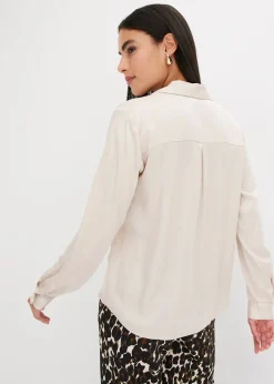 bonprix Chemisier en satin léger|Femme Chemisiers