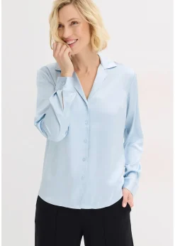 Femme bonprix Chemisiers|Chemisier en satin léger