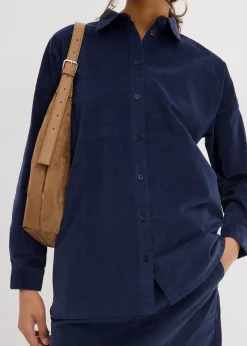 bonprix Chemisier en velours côtelé|Femme Chemisiers