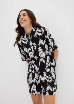 bonprix Chemisier en viscose avec imprimé ethnique|Femme Chemisiers