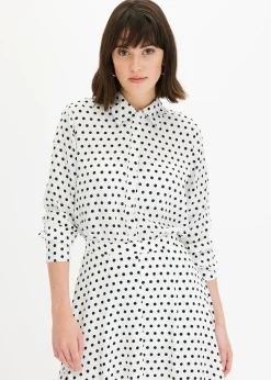 bonprix Chemisier fin en satin|Femme Chemisiers