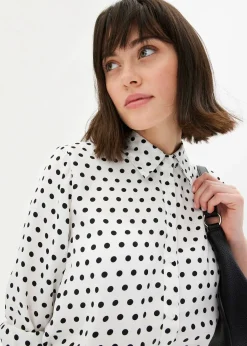 bonprix Chemisier fin en satin|Femme Chemisiers