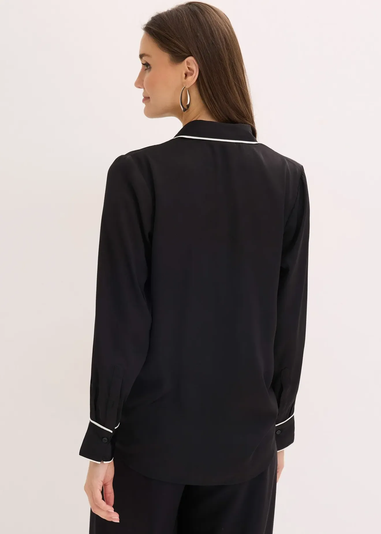 bonprix Chemisier fluide en satin|Femme Chemisiers