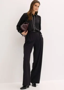 bonprix Chemisier fluide en satin|Femme Chemisiers