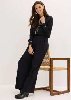 bonprix Chemisier fluide en satin|Femme Chemisiers