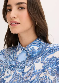 Femme bonprix Deux Pièces & Ensembles|Chemisiers|Chemisier imprimé en viscose fluide