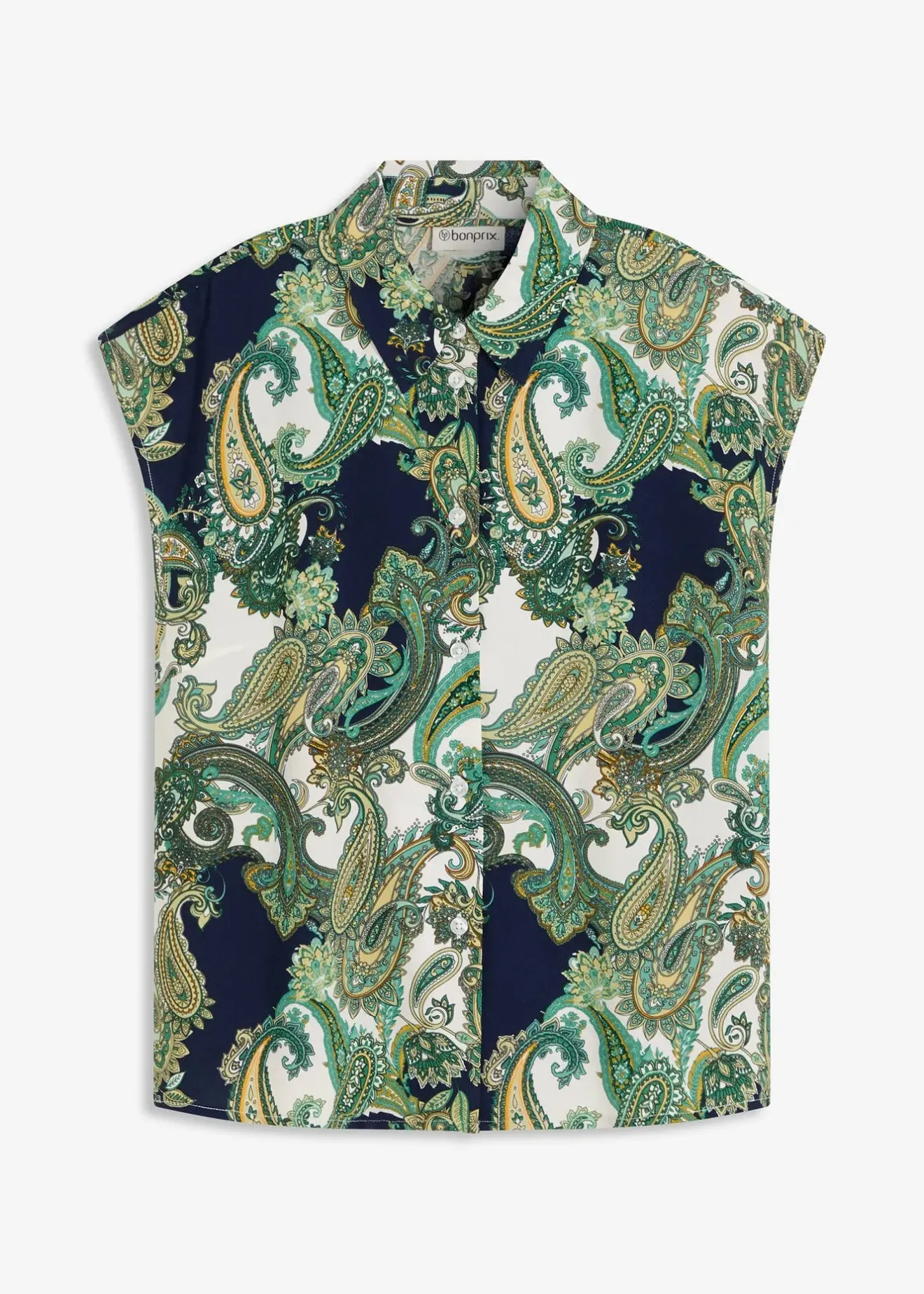 bonprix Chemisier imprimé en viscose fluide|Femme Deux Pièces & Ensembles|Chemisiers