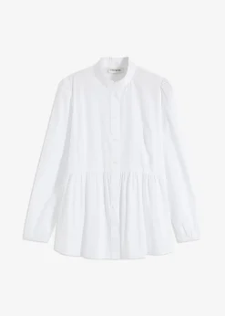 bonprix Chemisier long à fronces|Femme Chemisiers