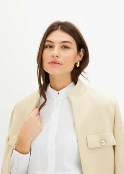 bonprix Chemisier long à fronces|Femme Chemisiers