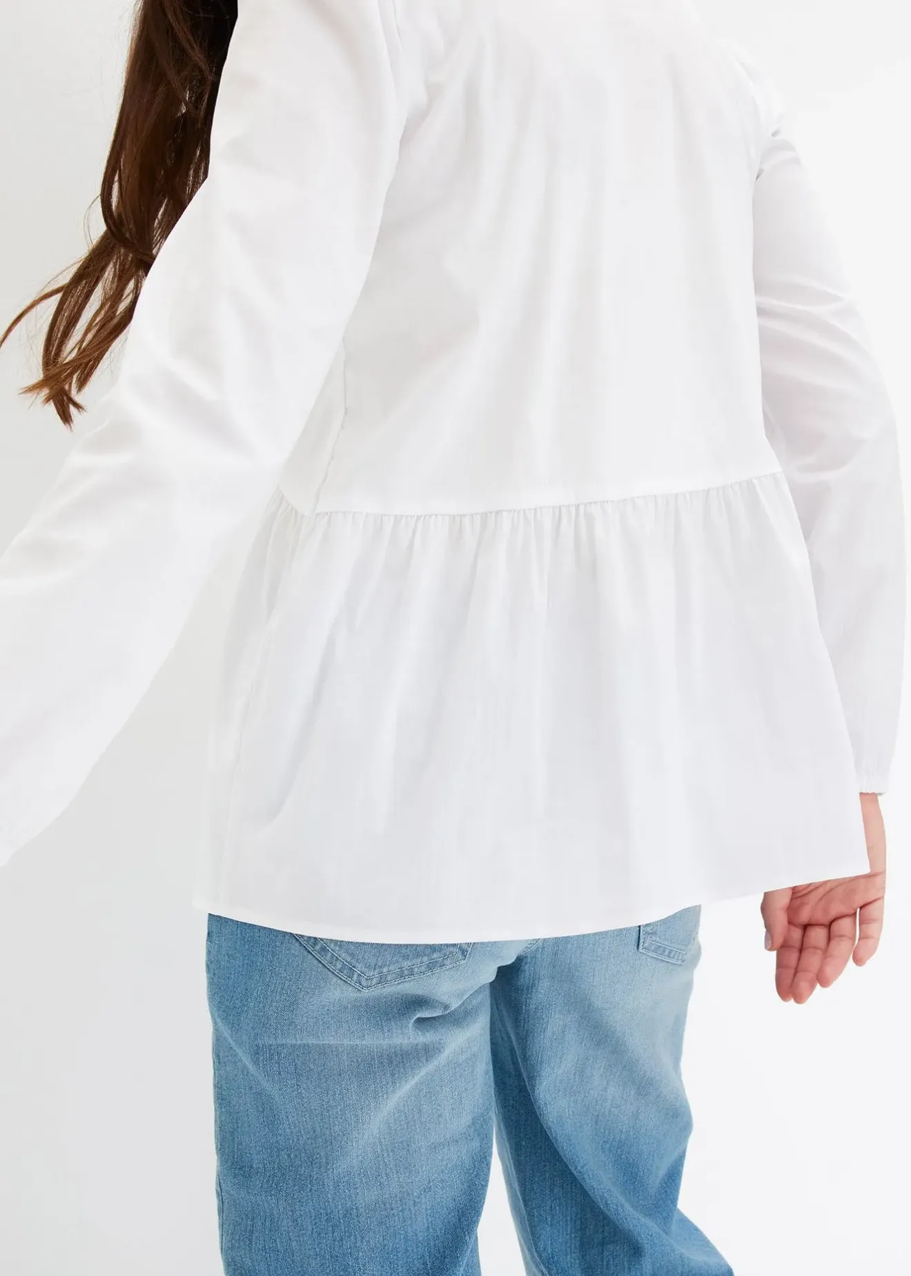 bonprix Chemisier long à fronces|Femme Chemisiers