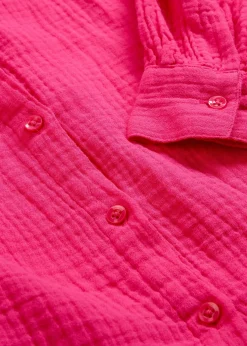 Femme bonprix Chemisiers|Chemisier long en gaze de coton