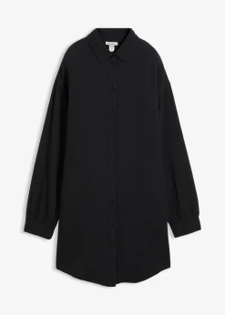 bonprix Chemisier long oversize en gaze de coton|Femme Chemisiers
