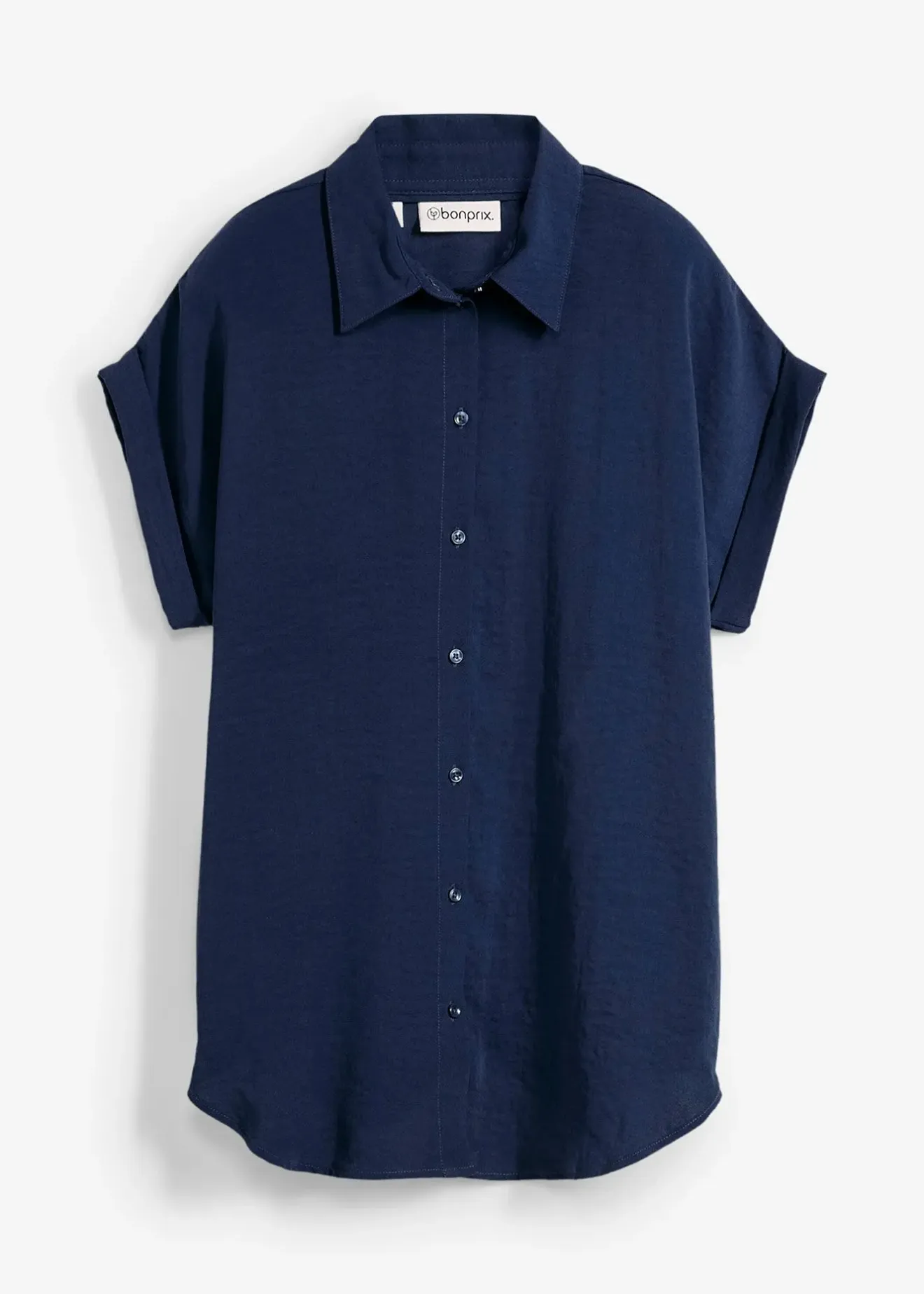 Femme bonprix Chemisiers|Chemisier manches courtes avec polyester recyclé