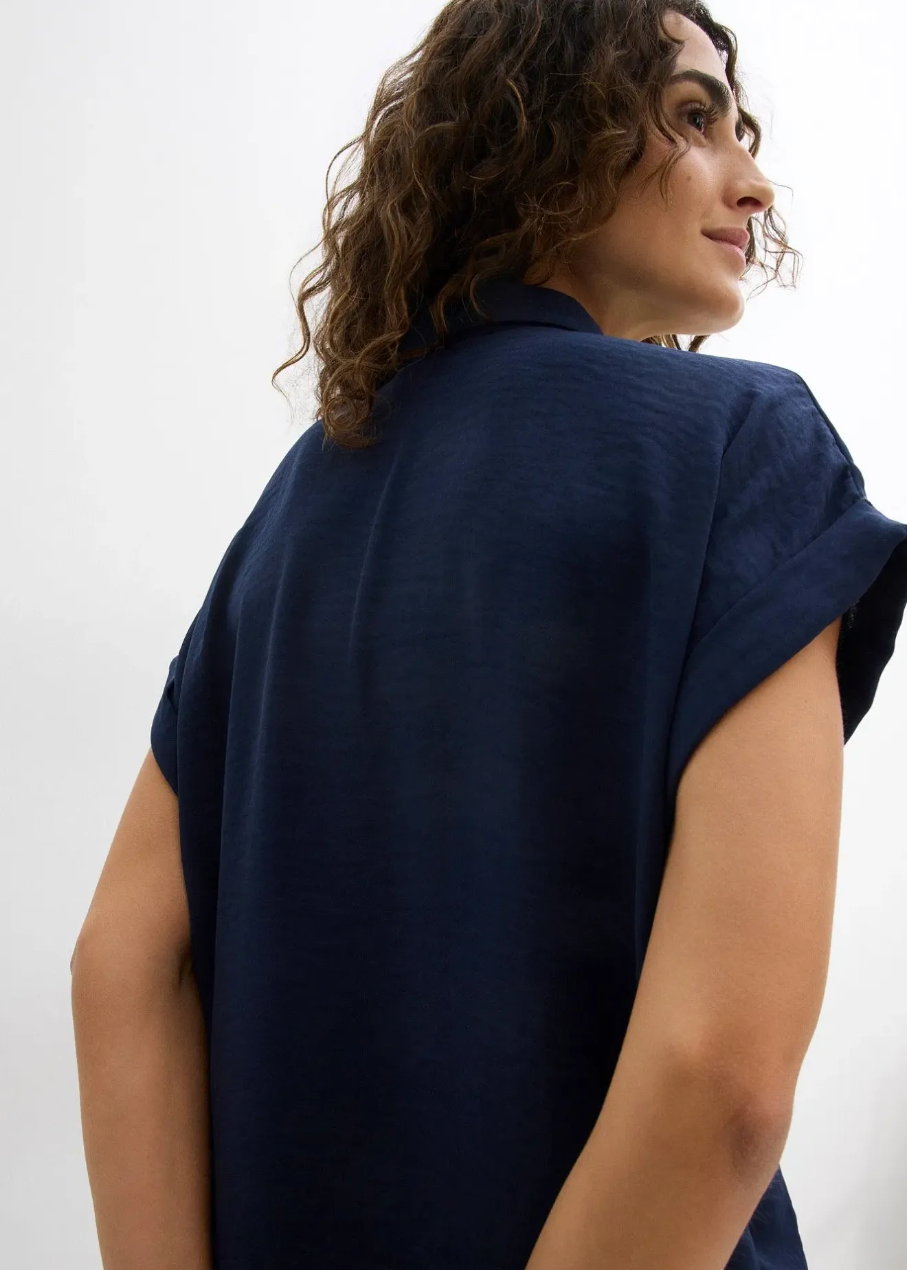 Femme bonprix Chemisiers|Chemisier manches courtes avec polyester recyclé