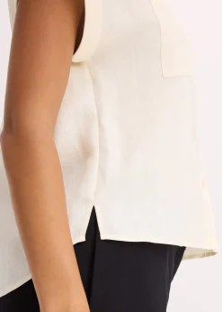 Femme bonprix Chemisiers|Chemisier manches courtes fluide en lyocell mélangé