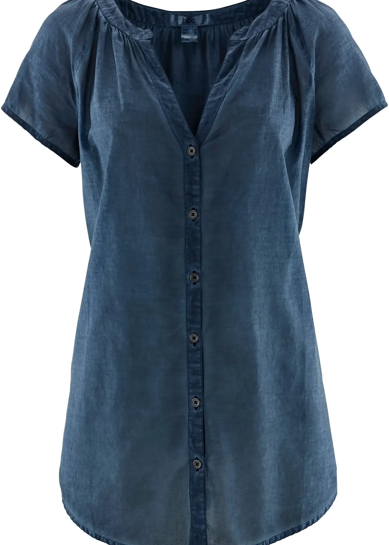 bonprix Chemisier manches courtes 100% coton|Femme Chemisiers