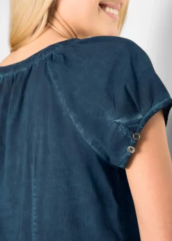 bonprix Chemisier manches courtes 100% coton|Femme Chemisiers