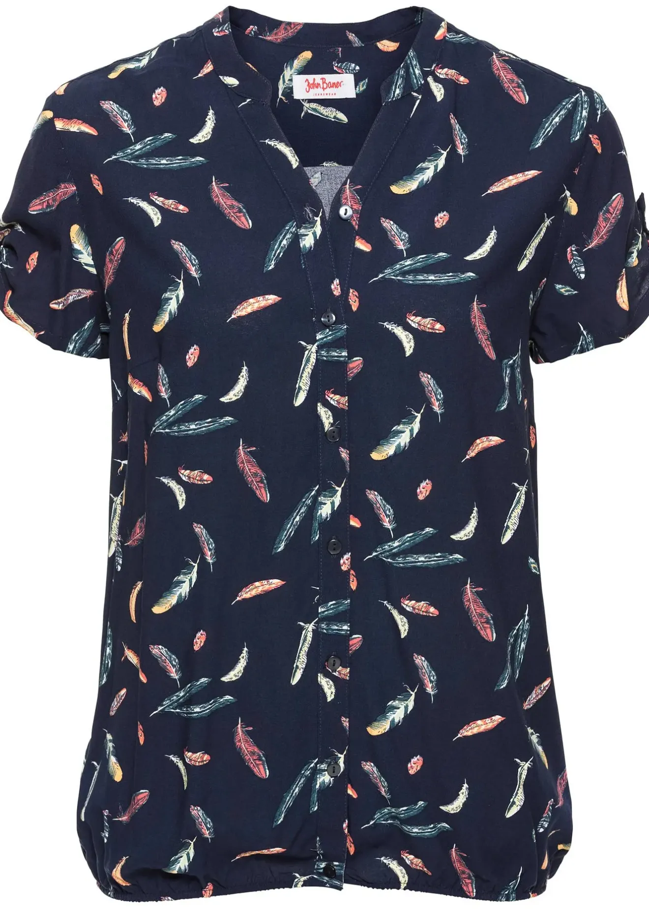 Femme bonprix Chemisiers|Chemisier manches courtes en viscose fluide