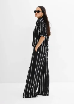 bonprix Chemisier manches courtes en crêpe texturé|Femme Chemisiers