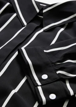 bonprix Chemisier manches courtes en crêpe texturé|Femme Chemisiers