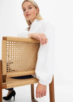 bonprix Chemisier oversize 100 % coton|Femme Chemisiers