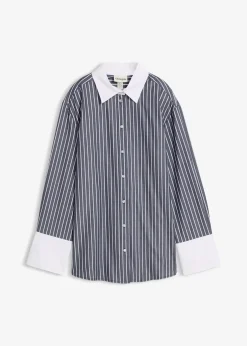 bonprix Chemisier oversize 100% coton|Femme Chemisiers