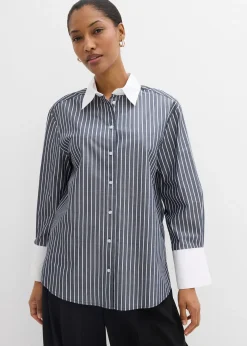 bonprix Chemisier oversize 100% coton|Femme Chemisiers