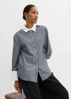 bonprix Chemisier oversize 100% coton|Femme Chemisiers