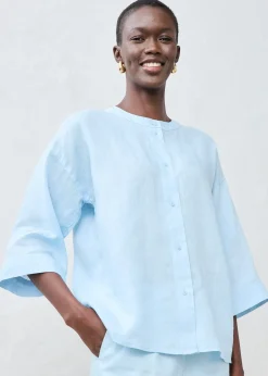 bonprix Chemisier oversize 100% lin|Femme Premium|Chemisiers