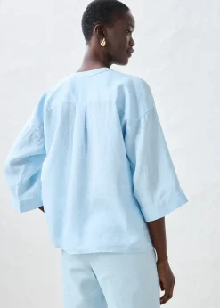 bonprix Chemisier oversize 100% lin|Femme Premium|Chemisiers