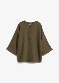 Femme bonprix Premium|Chemisiers|Chemisier oversize 100% lin