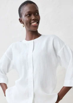 bonprix Chemisier oversize 100% lin|Femme Premium|Chemisiers