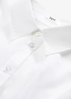 bonprix Chemisier oversize en coton, manches 3/4|Femme Chemisiers