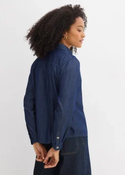 bonprix Chemisier oversize en jean|Femme Chemisiers