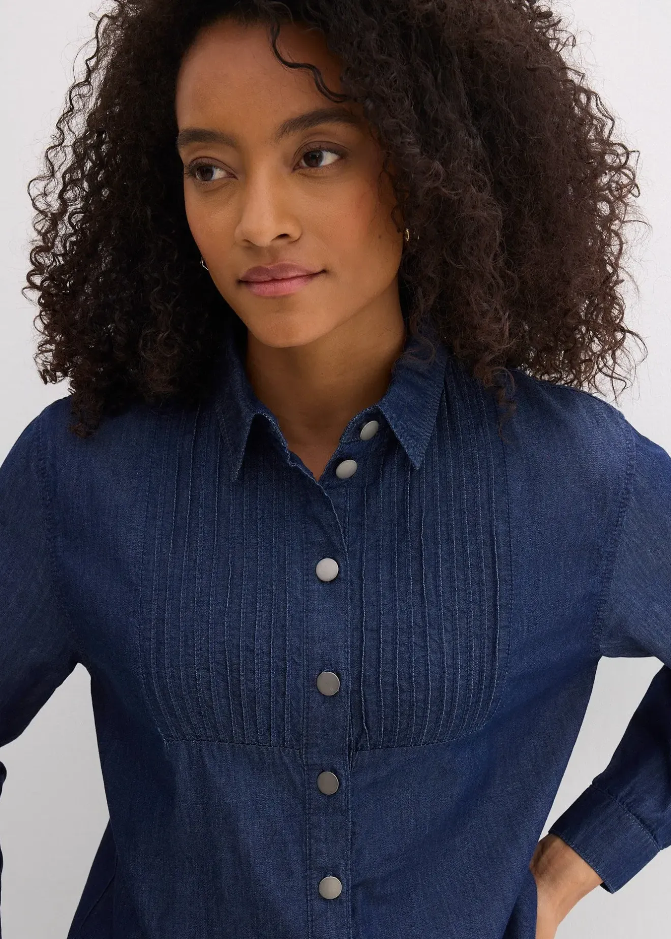 bonprix Chemisier oversize en jean|Femme Chemisiers