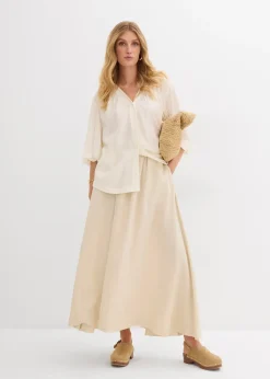 bonprix Chemisier oversize en viscose mélangée|Femme Chemisiers