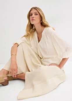 bonprix Chemisier oversize en viscose mélangée|Femme Chemisiers