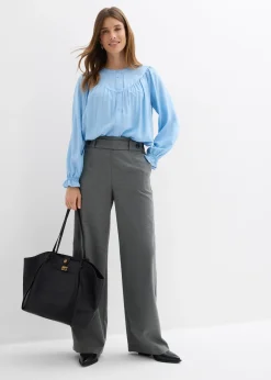 Femme bonprix Chemisiers|Chemisier style campagne en viscose fluide