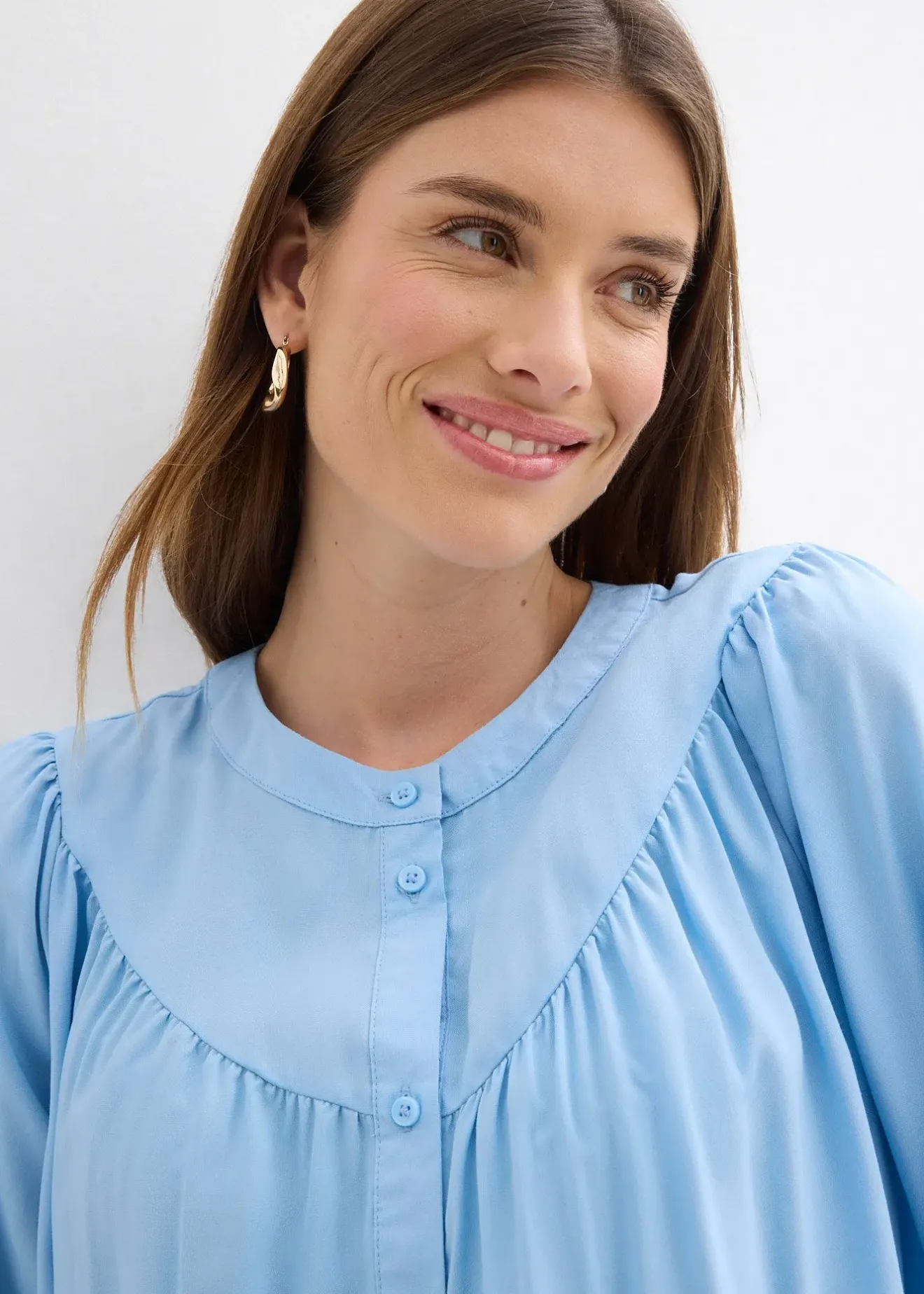 Femme bonprix Chemisiers|Chemisier style campagne en viscose fluide