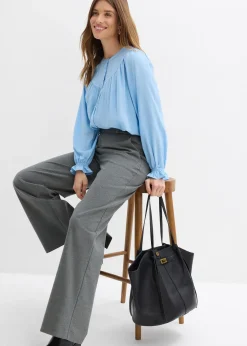 Femme bonprix Chemisiers|Chemisier style campagne en viscose fluide