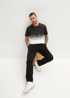 Homme bonprix Pantalons|Chino extensible à taille élastiquée, droit et ample