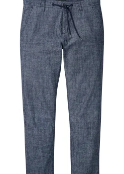 Homme bonprix Pantalons|Chino regular et droit en chambray