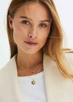 bonprix Colliers (ens. 2 pces) avec pendentifs cœurs|Femme Bijoux