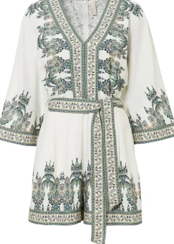 Femme bonprix Combinaisons|Combi short avec lin