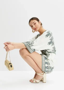 Femme bonprix Combinaisons|Combi short avec lin